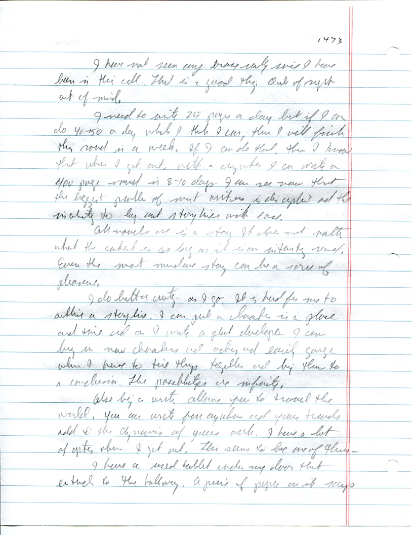 Dr John WorldPeace 2008 Prison Journal